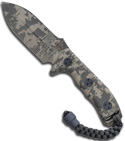 Digital Camo Microtech Crosshair Fixed Double Edge Knife (Digi Camo PLN) 105-1
