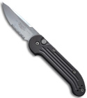 Microtech LUDT Automatic Knife (Stonewash SER) Vintage 300301