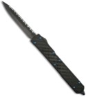 Microtech Makora II D/A OTF Dagger Knife Blue Titanium (Black-Full SER) 106-3T