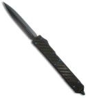 Microtech Makora II D/A OTF Double Edge Knife (Black Satin / PLN) 106-1T