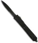 Microtech Makora II D/A OTF Double Edge Knife (DLC  /SER) 106-2