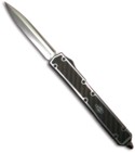 Microtech Custom Makora II D/A OTF Knife Carbon Fiber (Mirror Double Edge)