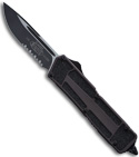 111-11 Microtech Gunmetal Grey Scarab OTF Knife S/E (Two Tone SER)