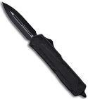 Microtech Scarab OTF Knife D/E (DLC Black / PLN) 110-1