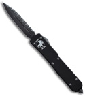 Microtech Tactical Ultratech D/A OTF Knife (Black / Double Edge Full SER ) 121-3