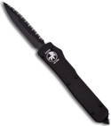 Microtech Tactical Ultratech D/A OTF Knife (Black / Double Edge Full SER ) 122-3