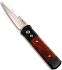 Protech Godson Automatic Knife w/ Cocobolo Handle (Satin PLN) 706-C