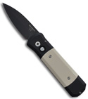 Bradley / Protech Underboss Automatic Knife Ivory Micarta (Black PLN) BCC17051BT