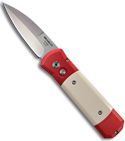 Bradley / Protech Red Underboss Automatic Knife Ivory Micarta (Satin PLN)