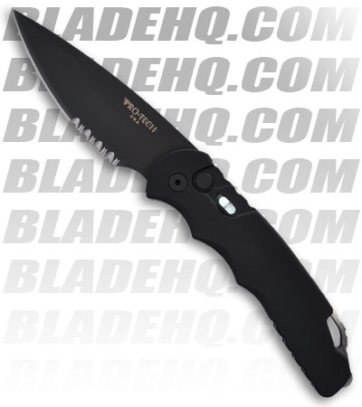 Protech TR-4.4 Tactical Response 4 Automatic Knife (4" Black Serr)