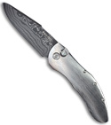 Protech Custom Elishewitz Titanium Doru Automatic Knife w/ Damascus Blade