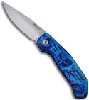 Protech Magic Whiskers Blue Jazz Automatic Knife (Satin PLN) 609