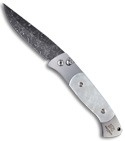 Protech Brend Auto 2 Steel Custom Knife (Mother of Pearl / Nichols Damascus)