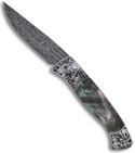 Protech Brend Auto 2 Ultimate Custom Knife (Mother of Pearl / Nichols Damascus)