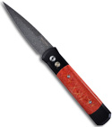 Limited Protech Custom Godfather w/ Red Apple Coral (Damascus)