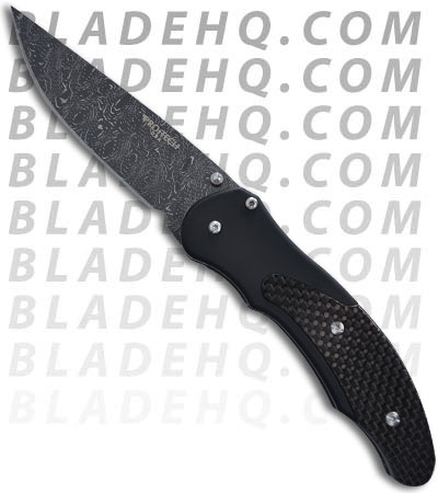 Protech Limited Edition Defiance D/A Automatic Knife Carbon Fiber (Damascus PLN)