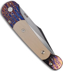 Protech Custom Monaco Damascus Handle w/ Mastadon Ivory (Satin)