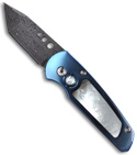 Protech Runt 3 Titanium Custom w/ Pearl Inlay (Damascus Tanto)