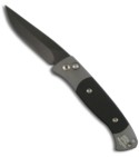 Protech Brend Auto 2 Grey Knife w/ Black G-10 (Black PLN) 1202