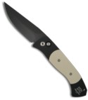 Protech Medium Brend 3 Tuxedo Ivory Micarta Auto Knife (Black PLN) 1352
