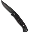 Protech Brend 2 Black Handle w/ Amber Jigged Bone (Turkish Damascus)