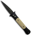Protech 1752 The Don Automatic Knife w/ Micarta (Black PLN)