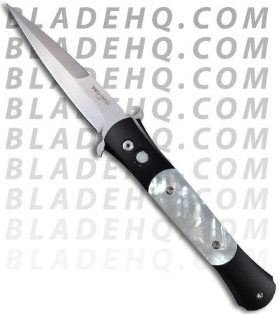 The Protech Don Automatic Knife Mother of Pearl (Satin PLN) 1701-MOP