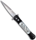 The Protech Don Automatic Knife Mother of Pearl (Satin PLN) 1701-MOP