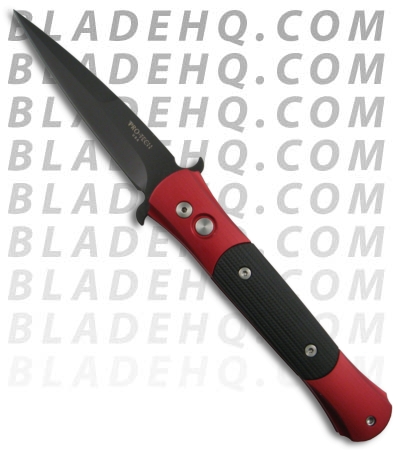 The Protech Red Don Automatic Knife w/ Black G-10 (Black PLN) 1734