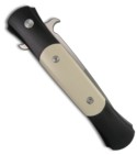 Protech The Don Automatic Knife w/ Ivory Micarta (3.5" Black Plain) 1752