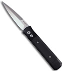 Protech Godfather Automatic Knife w/ G-10 Inserts (Satin PLN) 915