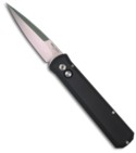 921 Protech Godfather Black Automatic Knife (Satin PLN)