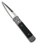 900 Protech Grey Godfather Automatic Knife w/ G-10 Inserts (Satin PLN)