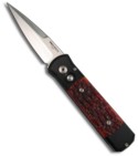 Protech Godson Automatic Knife w/ Amber Jigged Bone Handle (Satin PLN) 761