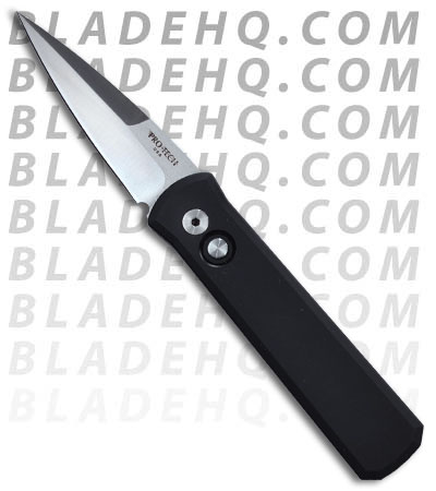 Protech Godson Automatic Knife Black Handle (Satin PLN) 721