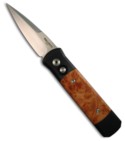 706 Protech Godson Automatic Knife (Satin Blade / Maple Scales)