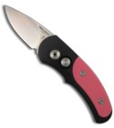 Protech Runt J4 Automatic Knife w/ Pink G-10 (1.94" Satin Plain) 4445