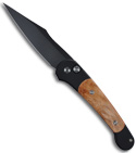 Protech Monaco Automatic Knife Maple Wood (Black PLN) 507