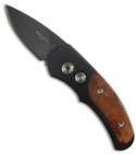 Protech Runt J4 Maple Burl Handle (2-Tone PLN) 4407
