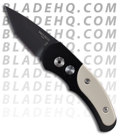Protech Runt J4 Automatic Knife Ivory Micarta (Tanto Black PLN) 5452