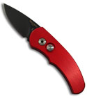 Protech Runt J4 Automatic Knife Red Handle (Black PLN) 4422