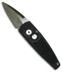 Protech 420 Black Stinger Knife w/ Traction Inserts (Satin PLN)