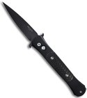 Protech 1705 The Don Automatic Knife w/ Carbon Fiber Inserts (Black PLN)