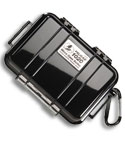 Pelican 1020 Micro Case Water Resistant Storage w/ Carabiner (Black)