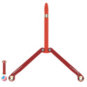 BaliYo by Spyderco Butterfly Pen Flipper USA Made (Red & Orange) YUS105