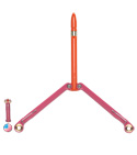BaliYo by Spyderco Butterfly Pen Flipper USA Made (Pink & Orange)