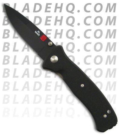 Al Mar Mini 2000 Sere Tactical Manual Knife w/ G10 Scales (Black PLN) MS2KB
