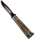 517 Bear Cutlery Butterfly Knife (Bone / Black)