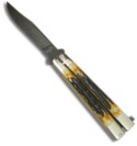 517D Bear Cutlery Butterfly Knife (Bone / Black)