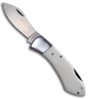 Boker Plus Fiskmuk White Bone Manual Pocket Knife (Satin PLN) 01BO030